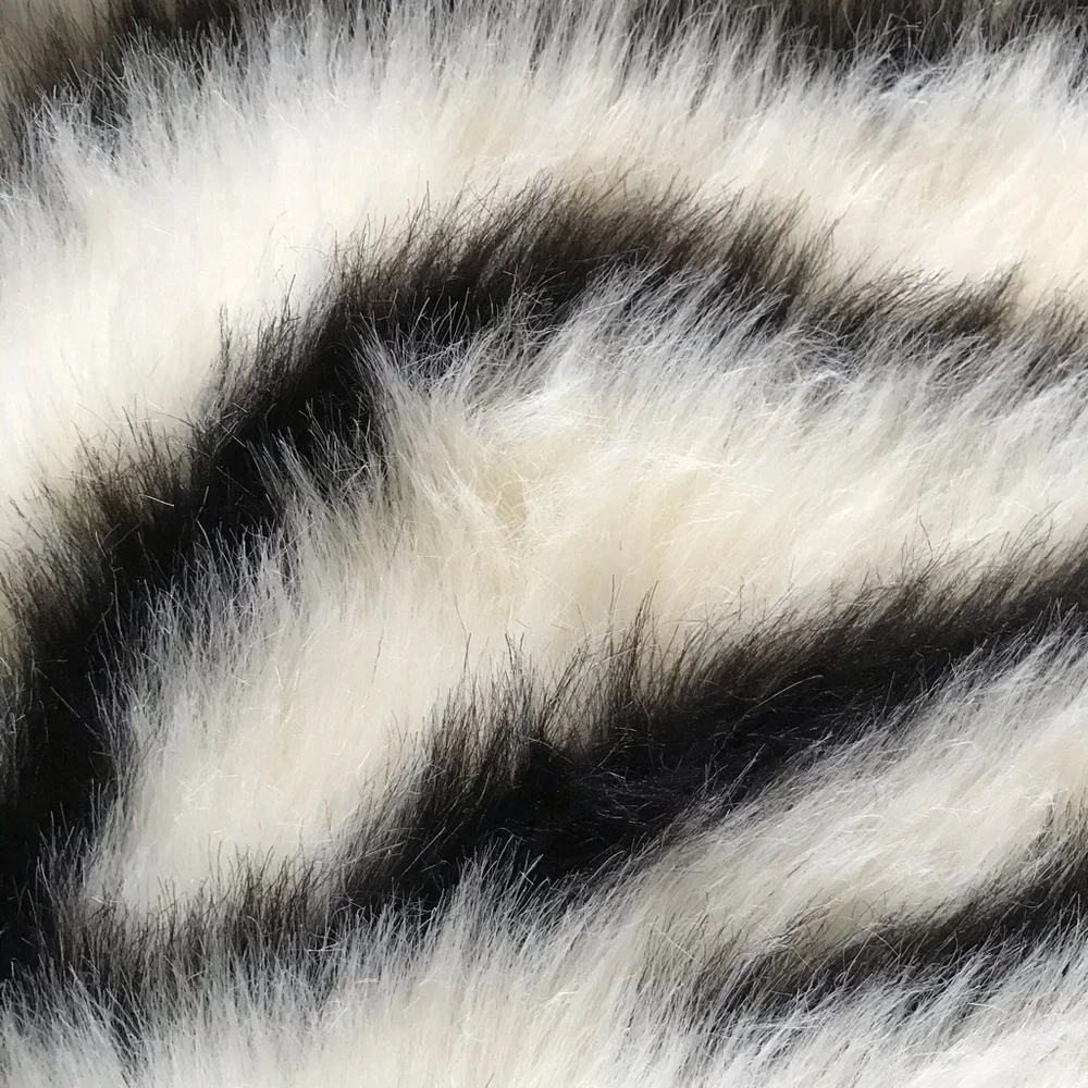 Fur Collection Zebra Rug Set - Picture 4 of 4